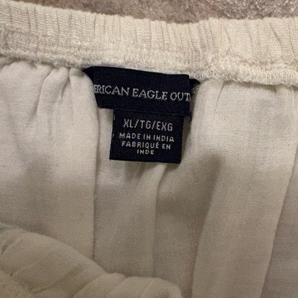 Aerie Off-Shoulder Blouse with Black Embroidery - Picture 2 of 5